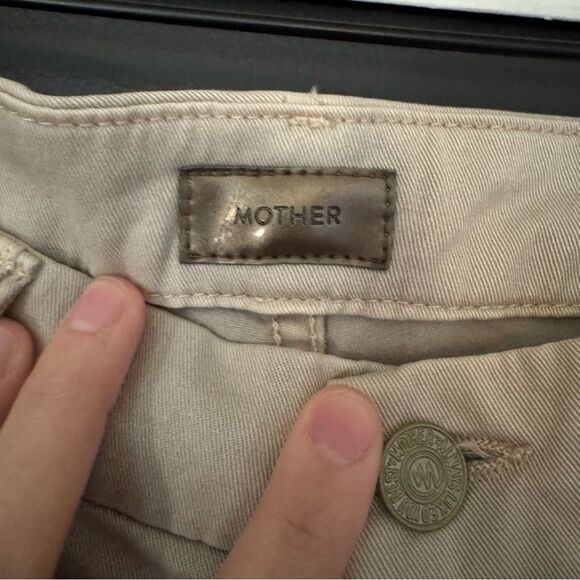 Mother Denim Jeans The Looker Ankle Fray A Run in the Park Hazelnut sz 30 - Picture 3 of 7